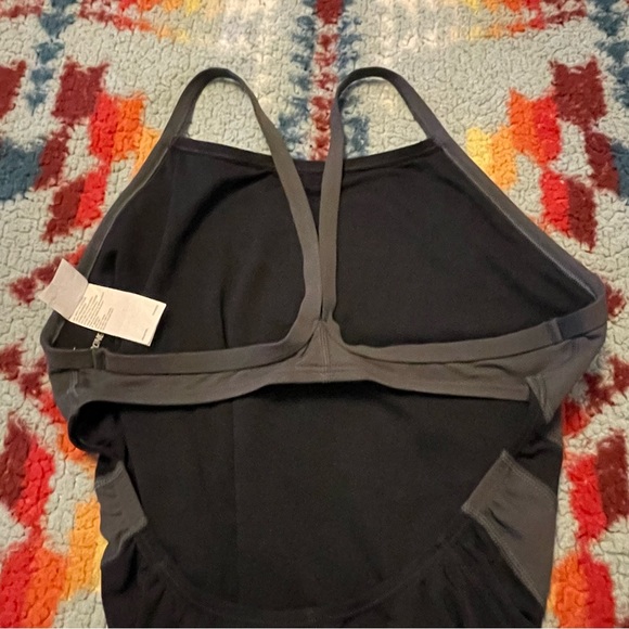 Nike Hydrastrong One Piece Swim Suit Black Women’s Size Medium - Picture 7 of 15